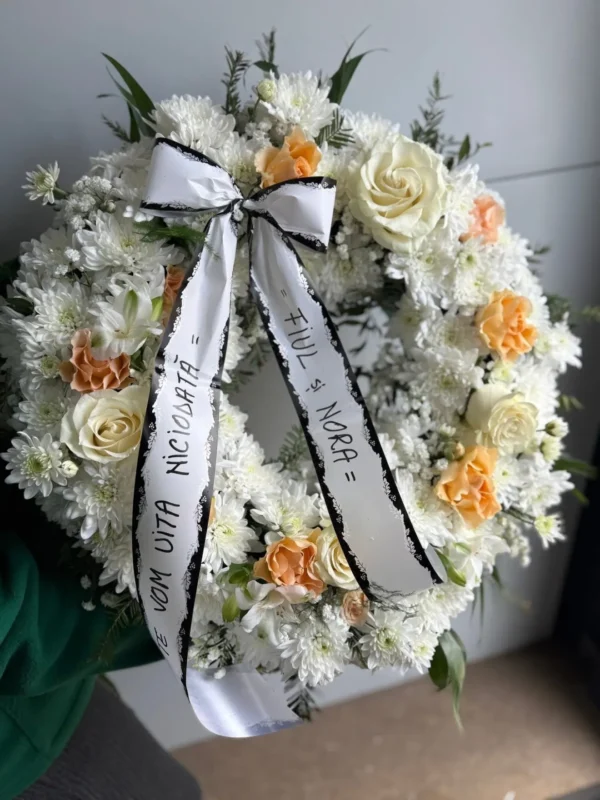 Coroană funerară "Nu te vom uita niciodată"