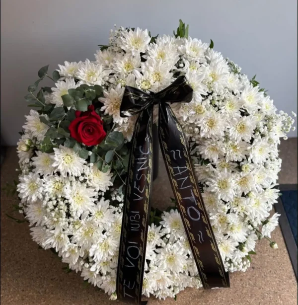 Coroană funerară "Te voi iubi veșnic"